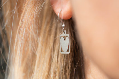 Heart in a Box Earrings
